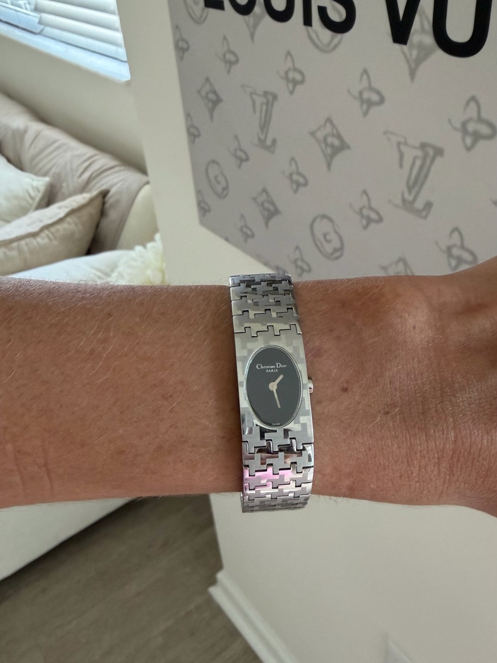Dior Women's Silver Stainless Steel Bracelet Watch - Silver